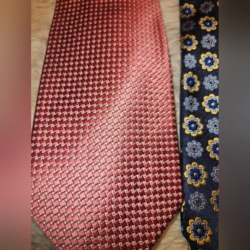 Men's Assorted Silk Ties - Blue, Navy & Mauve